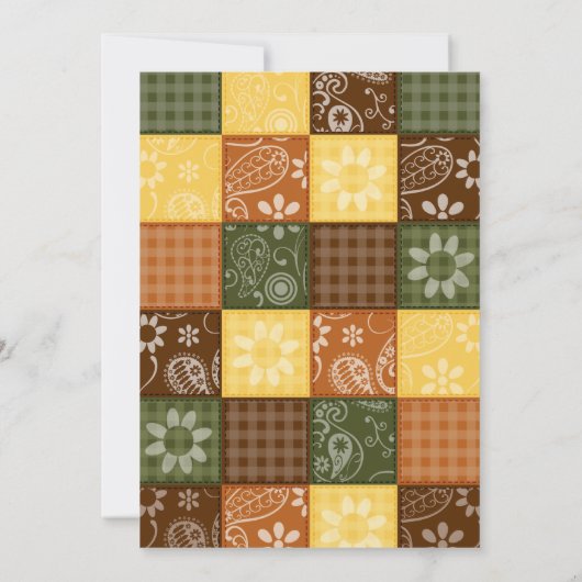 Schattigee Halloween, Herfst, Baby shower Uitnodig Kaart (Achterkant)