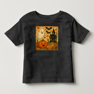 Schattigee Halloween / herfst spook pompoen cartoo Kinder Shirts