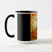Schattigee Halloween / herfst spook pompoen cartoo Mok (Links)