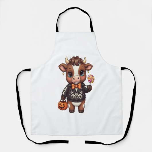 Schattigee Halloween Highland Koe Schort (Voorkant)