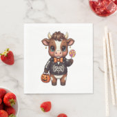 Schattigee Halloween Highland Koe Servet (Insitu)