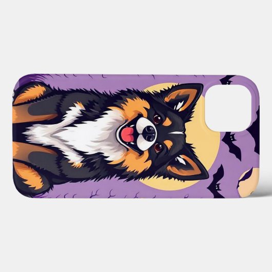 Schattigee Halloween hond Case-Mate iPhone Case (Achterkant (horizontaal))