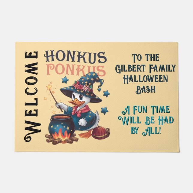 Schattigee Halloween Honkus Ponkus Deurmat (Voorkant)