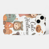 Schattigee Halloween iPhone Case – Ghost & Mummy H Hoesje (Achterkant horizontaal)