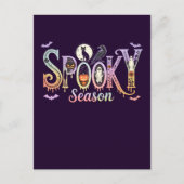 Schattigee Halloween Kaarten, Spooky Seizoen Hallo Briefkaart (Voorkant)