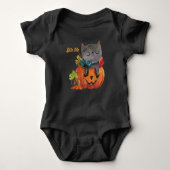 Schattigee Halloween kat en pompoen | Shirts (Voorkant)