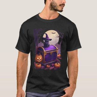 Schattigee Halloween Kat met Pompoen Lady Mannen K T-shirt