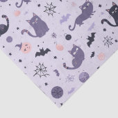 Schattigee Halloween kat paarse Tissuepapier (Detail)