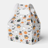 Schattigee Halloween katten en geesten Bedankdoosjes (Achterkant)