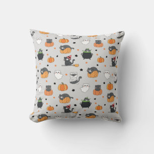 Schattigee Halloween katten en geesten Kussen