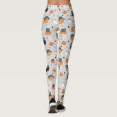 Schattigee Halloween katten en geesten Leggings (Achterkant)