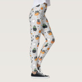 Schattigee Halloween katten en geesten Leggings (Rechts)