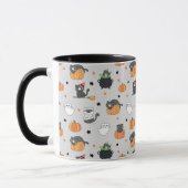 Schattigee Halloween katten en geesten Mok (Links)