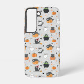 Schattigee Halloween katten en geesten Samsung Galaxy Hoesje (Achterkant)