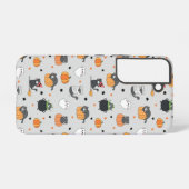 Schattigee Halloween katten en geesten Samsung Galaxy Hoesje (Achterkant horizontaal)