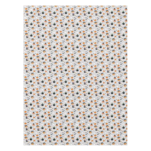 Schattigee Halloween katten en geesten Tafelkleed (Voorkant)