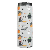 Schattigee Halloween katten en geesten Thermosbeker (Achterkant)