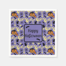 Schattigee Halloween katten, vleermuizen en sterre