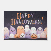 Schattigee Halloween Kawaii Ghost Deurmat (Voorkant)