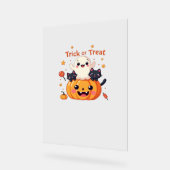 Schattigee Halloween - Kawaii Ghost en Black Cats  Acryl Bord (Hoek)
