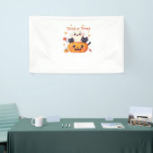 Schattigee Halloween - Kawaii Ghost en Black Cats  Spandoek (Beurs)