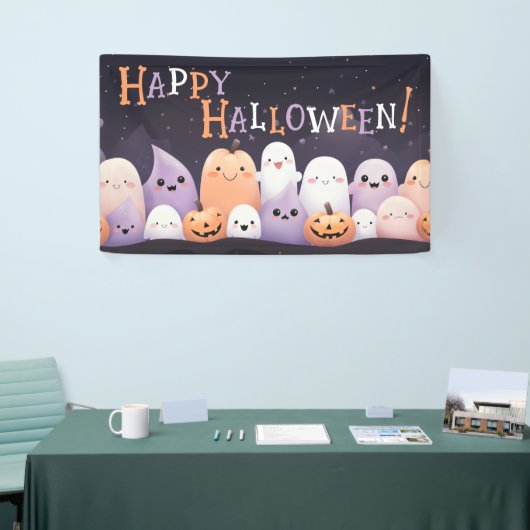 Schattigee Halloween Kawaii Ghost Spandoek (Beurs)
