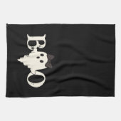 Schattigee Halloween Keuken Handdoeken - "Boe" Gho (Horizontaal)