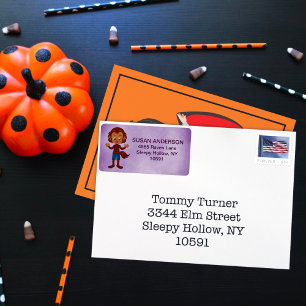 Schattigee Halloween Kind Kostuumfeest Weerwolf Etiket