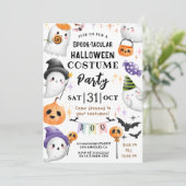 Schattigee Halloween Kinder Kostuum Party Waterver Kaart (Staand voorkant)