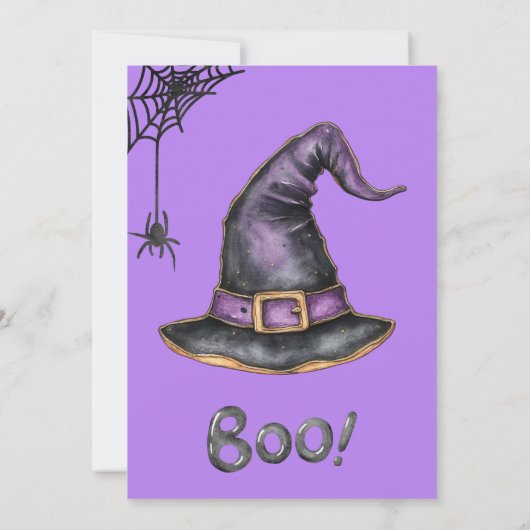 Schattigee Halloween Kinder Partij Trick or treat Kaart (Achterkant)