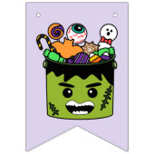 Schattigee Halloween Kinder Party Supplie Vlaggetjes (Tweede vlag)