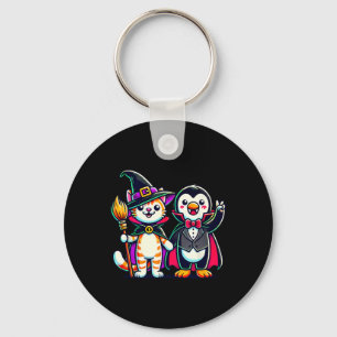 Schattigee Halloween Kinder Pinguïn Vampier Cat Wi Sleutelhanger