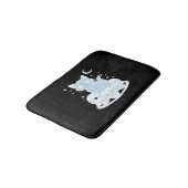 Schattigee Halloween Kitten Cat Gotische Esthetisc Badmat (Gekanteld)