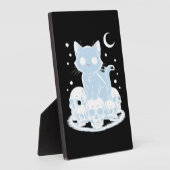 Schattigee Halloween Kitten Cat Gotische Esthetisc Fotoplaat (Zijkant)