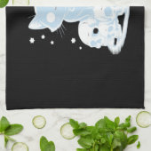 Schattigee Halloween Kitten Cat Gotische Esthetisc Theedoek (Gevouwen)