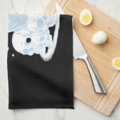 Schattigee Halloween Kitten Cat Gotische Esthetisc Theedoek (Quarter Fold)