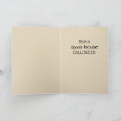 Schattigee Halloween Kitten Witch Kaart (Binnen)