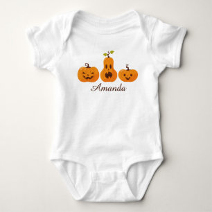 Schattigee Halloween Kleurrijke Grappige Oranje Po Romper