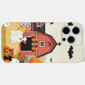 Schattigee Halloween koe en boerderij Case-Mate iPhone Case (Achterkant (horizontaal))