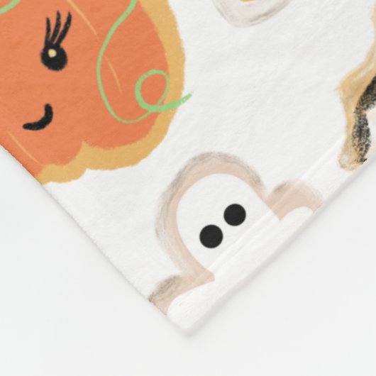 Schattigee Halloween koekjes Fleece Deken (Hoek)