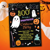 Schattigee Halloween Kostuum Feestuitnodiging Kaart