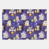 Schattigee Halloween Kostuumdieren Treats Inpakpapier Vel (Voorkant)