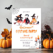 Schattigee Halloween kostuumfeest spookachtige ver Kaart