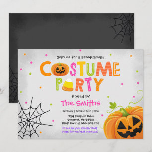 Schattigee Halloween kostuumfeest spooktacular Kaart