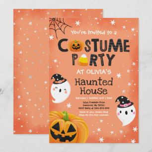 Schattigee Halloween kostuumfeest spooktacular Kaart