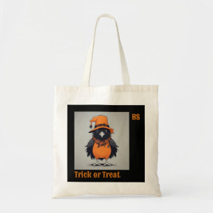Schattigee Halloween kraai in vermomming Trick o Tote Bag