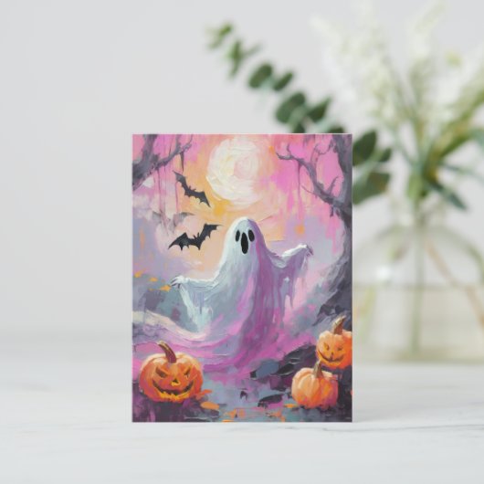 Schattigee Halloween kunst Briefkaart (Staand voorkant)