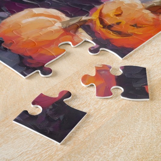 Schattigee Halloween kunst Legpuzzel (Zijkant)