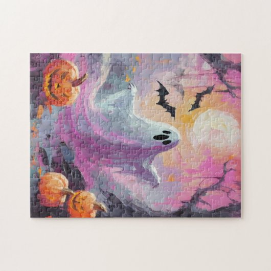 Schattigee Halloween kunst Legpuzzel (Horizontaal)