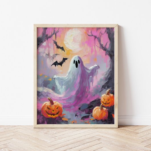 Schattigee Halloween kunst Poster